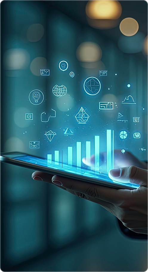 backup office 365 tablete com ícones flutuando 